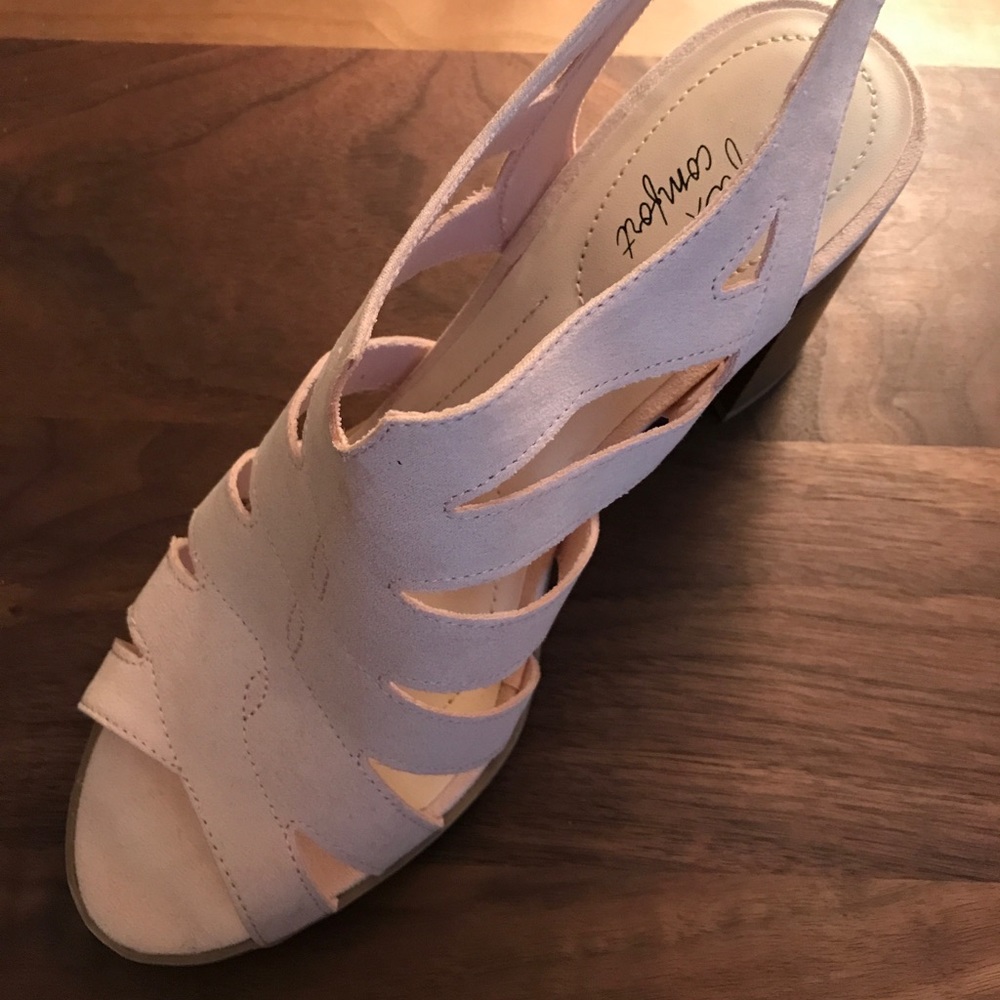 Tegan Caged-Sling Heel Blush
